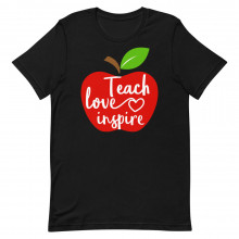 Teach Love Inspire Apple Unisex T-shirt