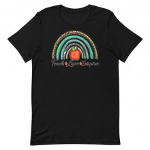 Teach Love Inspire Rainbow Unisex T-shirt