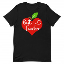 Apple Heart Best Teacher Unisex T-shirt