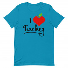 Apple Heart Love Teaching Unisex T-shirt